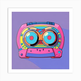 Retro Boombox 1 Art Print