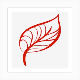 Leaf Icon Art Print