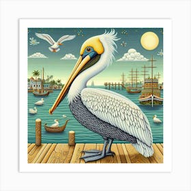 Pelican 3 Art Print