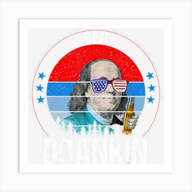 Limited Edition Ben Drankin Usa Independence 4th Of July Men Art Print