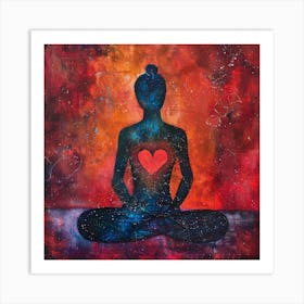 Meditative Heart 1 Art Print