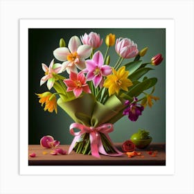 Bouquet Of Flowers 3 Art Print