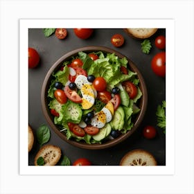  Unique Design Pictures Of Salad 2 Art Print