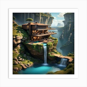 Waterfall House Affiche