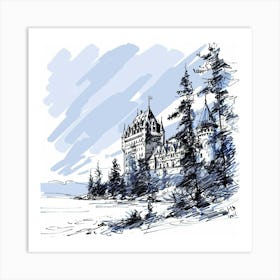 Castle By The Lake Art Print