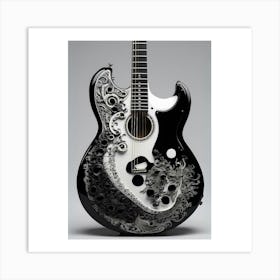 Yin and Yang in Guitar Harmony 8 Art Print