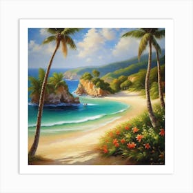Tropical Beach 10 Art Print