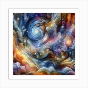 Abstract Psychedelic Painting Art Print