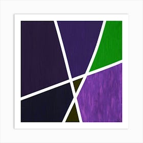 Randy - Green Violet Art Print