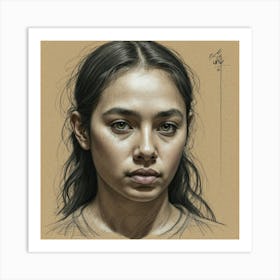 Portrait Of A Young Woman 2 Art Print