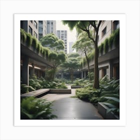 Urban Courtyard Art Print