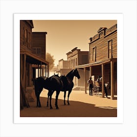 Old West Town 32 Art Print