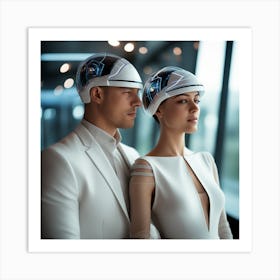 Futuristic Couple 137 Art Print