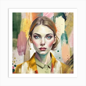 Portrait Of A Woman 11 Art Print