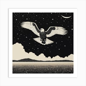 Eagle In Flight Art Print