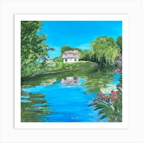 House By The Water Art Print