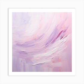 AI Blush Brushstrokes Art Print