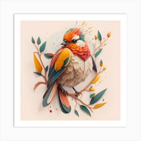 Paper Bird Art Print