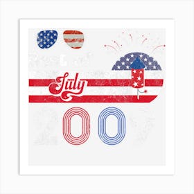 Trending Best Of 2009 13th Birthday American Flag 4th Art Print