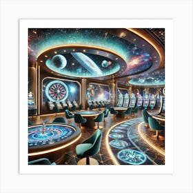 A Luxurious Futuristic Casino Called The Celestial Art Print