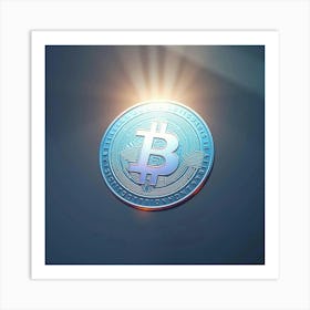 Bitcoin Symbol Art Print