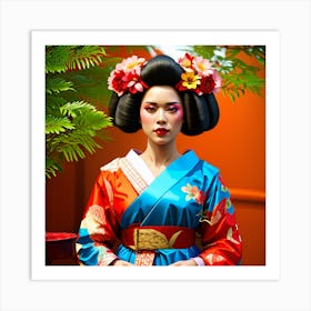 Geisha 8 Art Print