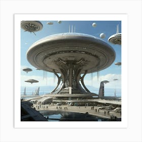 Futuristic City 2 Art Print