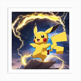 Pokemon Pikachu 13 Art Print