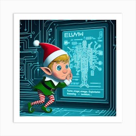Elf On The Shelf 1 Art Print