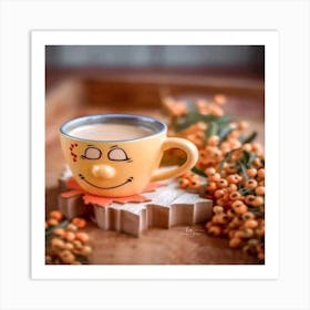 Happy Cup Of Tea Art Print