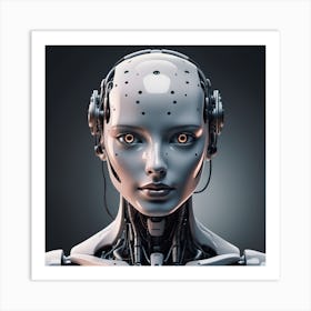 Cyborg Woman 52 Art Print