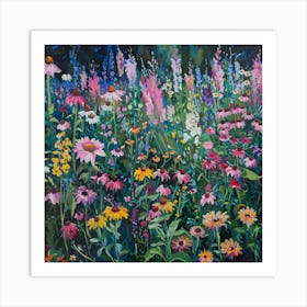 Wildflowers at summer Art Print