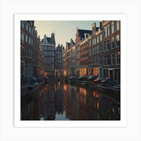 Amsterdam At Dusk Art Print