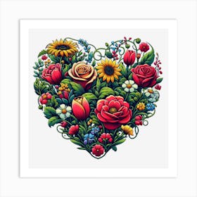 Heart Plants Art Print