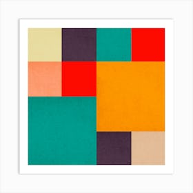 Geometric and colorful 18 Art Print