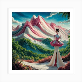 A Stunning Surreal Painting Depicting A Mountain R Dnl1h2htqnmldvx3hh5zza Ix545hf7tq2p3gscpltjtg Art Print