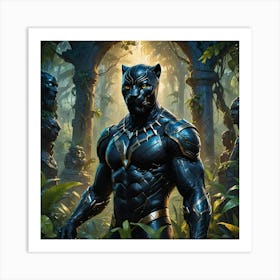 Black Panther MAN Art Print