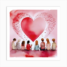 Love Unites Us Art Print