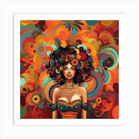 Afro Girl 9 Art Print