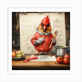 Cardinal Chef 1 Art Print