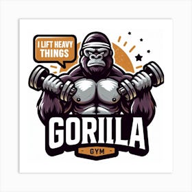 Gorilla Gym Art Print