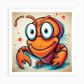 Crab Illustration 2 Art Print