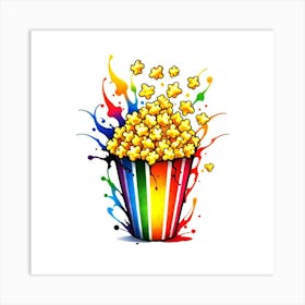 Popcorn Splatter Art Print