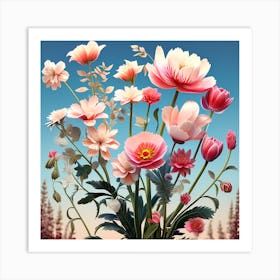 Flowers 28 Art Print