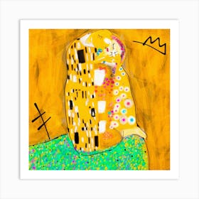 Kiss By Gustav Klimt Art Print