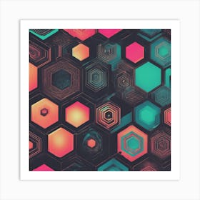 Abstract Geometric Pattern 1 Art Print