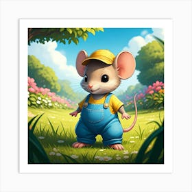 Cheerful Mouse Art Print