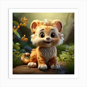 Lion Cub 3 Art Print