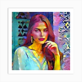 Tessa in Morocco Art Print