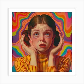 Psychedelic Girl 2 Art Print